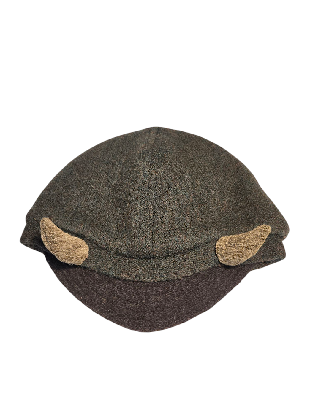 Dark Brown/Green Horn Hat