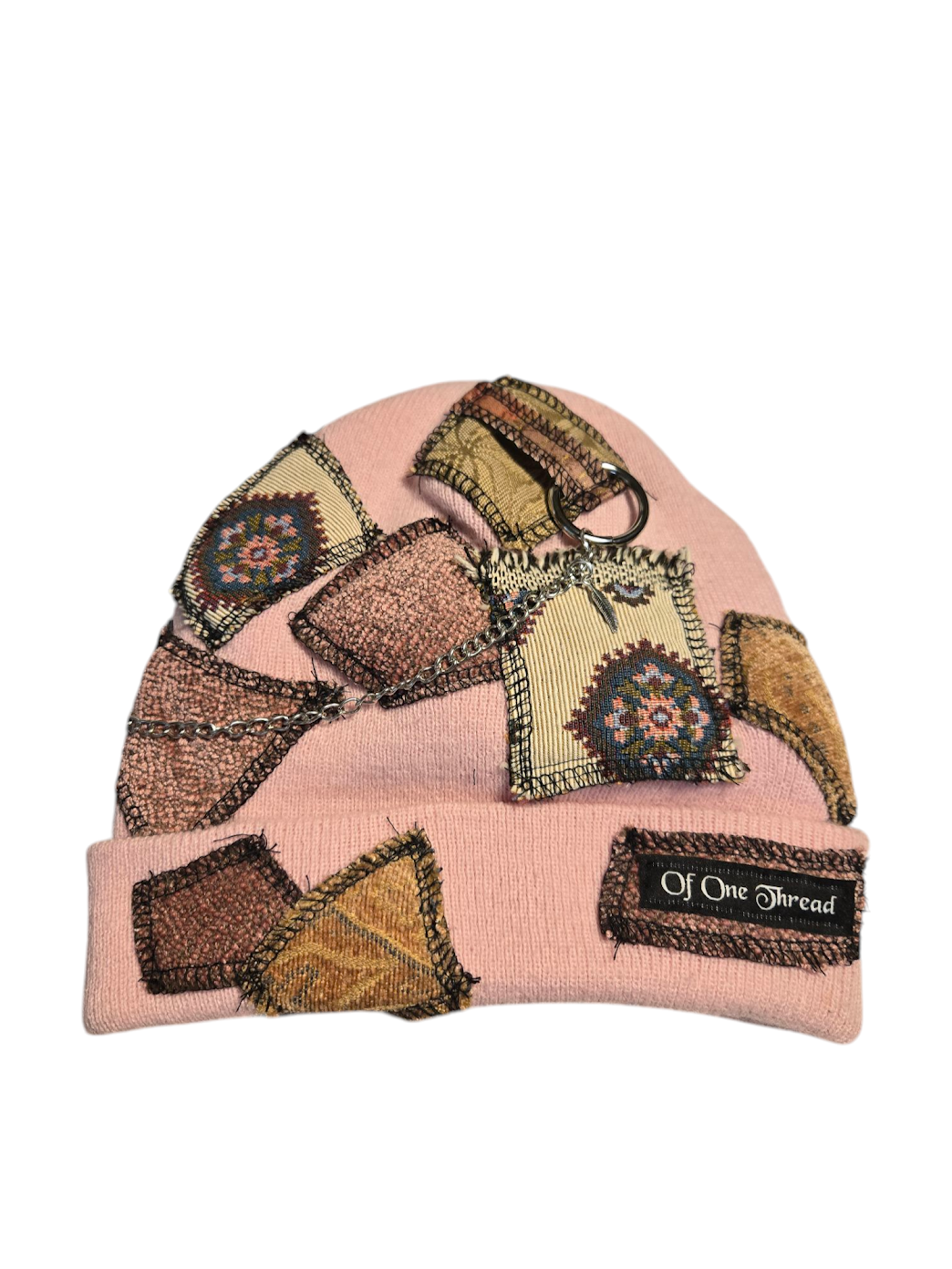 Pink Patchy Horn Hat