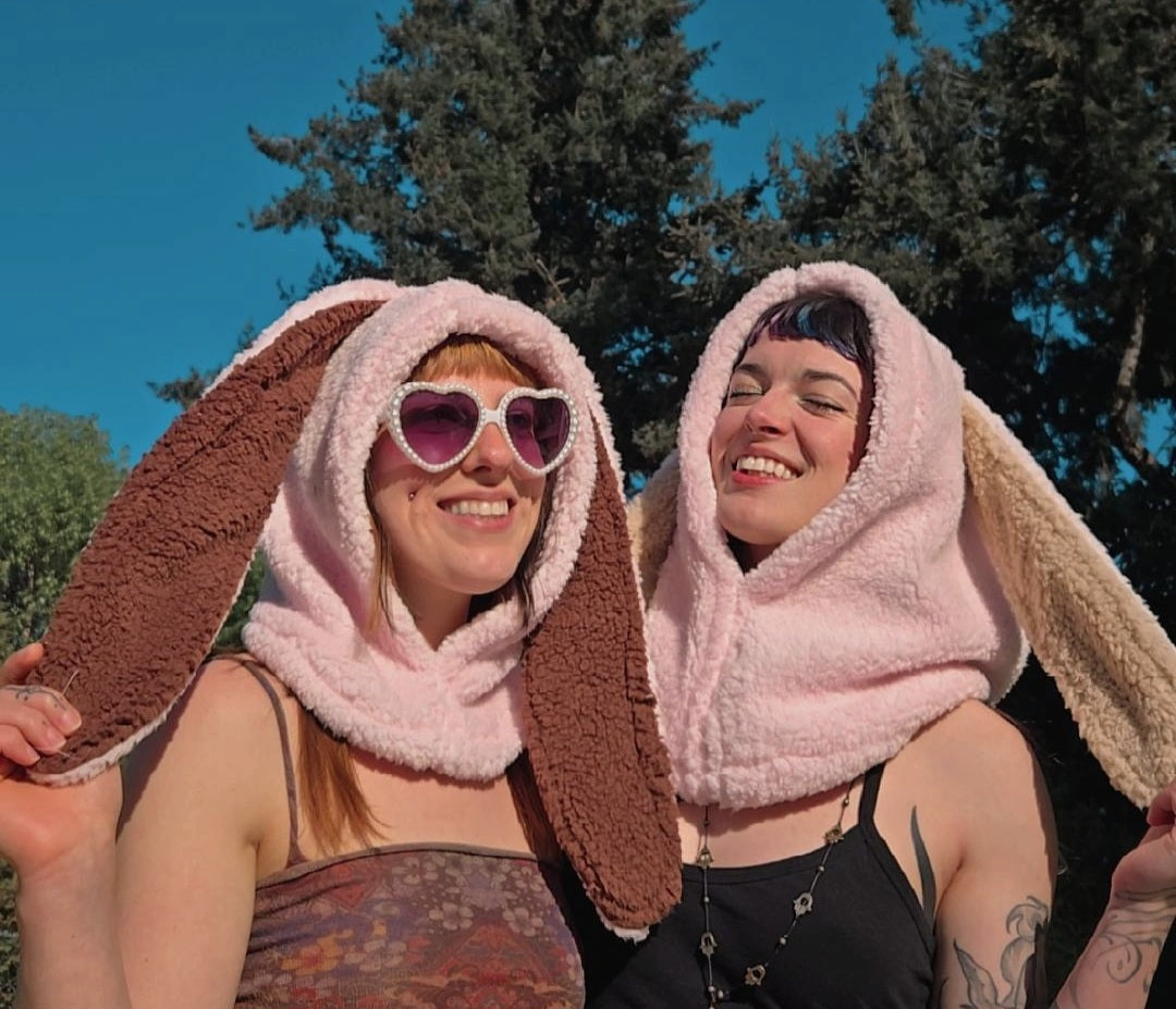 Snowberry Mocha Bunny Hood