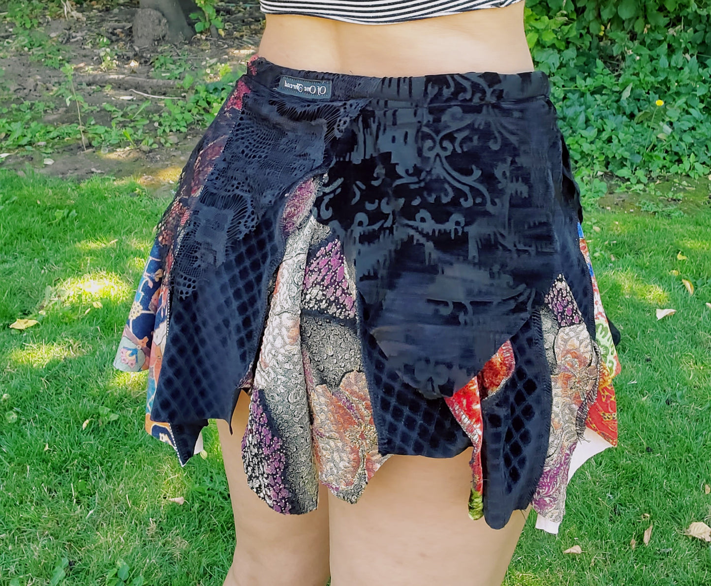 Patchy Mini Skirt