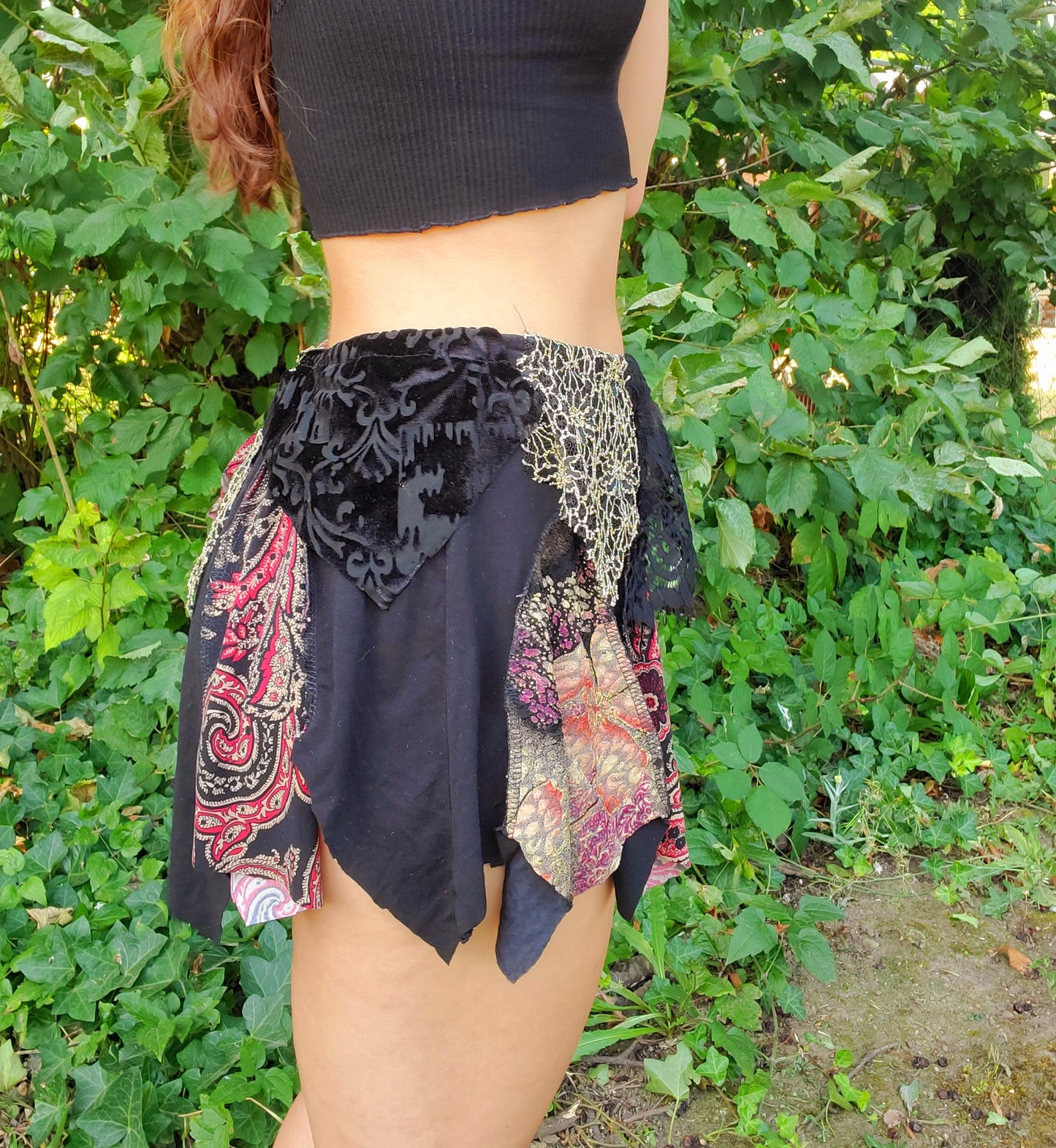 Patchy Mini Skirt